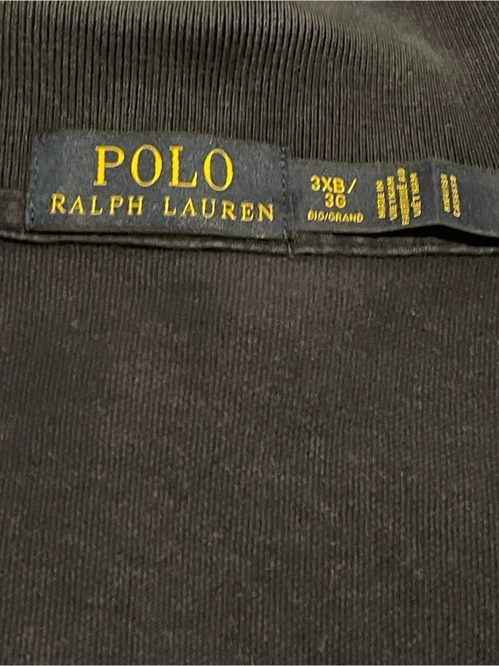 3XB Ralph Lauren Navy Polo with Red Logo